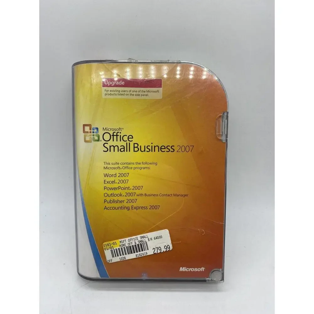 Microsoft Office Small Business 2007 Upgrade Word, Excel, PowerPoint, Outlook